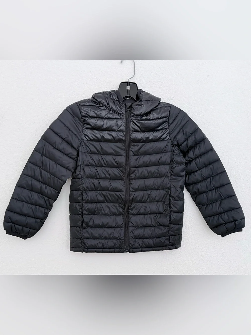 GAP Men's Black Quilted Hooded Puffer